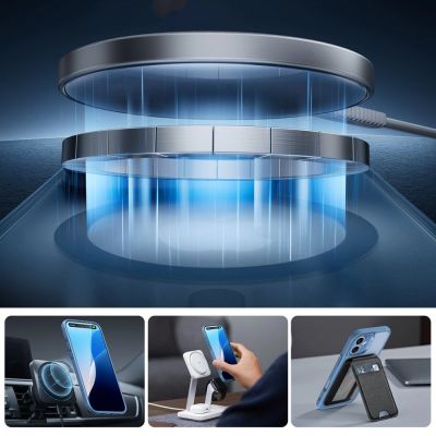 3. Etui ESR Classic Pro Set Halolock MagSafe na iPhone 16 - niebieskie