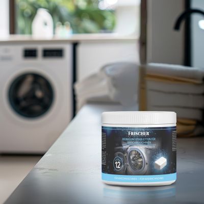 8. Tabletki do czyszczenia pralek Frischer 12szt