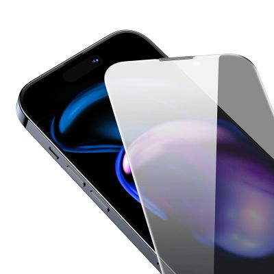 5. Baseus Privacy szkło hartowane do iPhone 14 Pro na cały ekran 0.4mm prywatyzujące filtr Anti Spy + zestaw montażowy