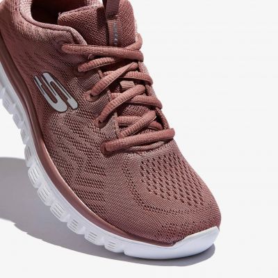 7. Buty sportowe damskie różowe Skechers Graceful Get Connected (12615-MVE)
