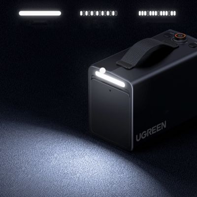 6. Pompka elektryczna Ugreen 150 PSI 12V do opon samochodowych z wyświetlaczem cyfrowym - szara
