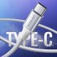 2. Kabel Ugreen US288 60131 USB-A / USB-C QC 3.0 3A 1m - biały