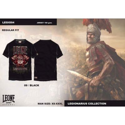 2. T-shirt męski LEONE LEGIO04 czarny "XL"