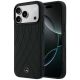 Etui Mercedes Leather with Crossed Lines MagSafe na iPhone 17 Pro Max - czarne