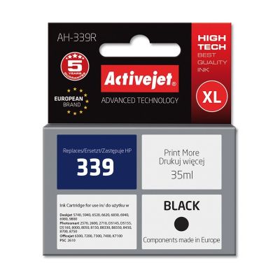 Activejet AH-339R Tusz (zamiennik HP 339 C8767EE; Premium; 35 ml; czarny)