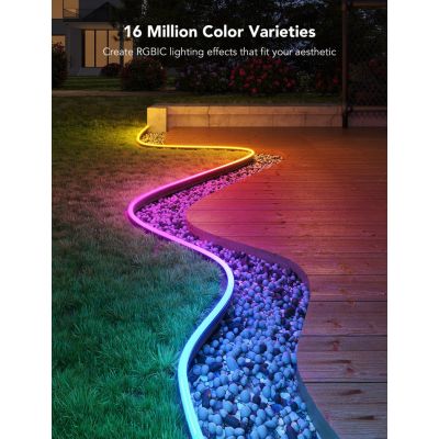 11. Taśma LED Govee H61A8 Outdoor Neon Strip Lights 10m z Wi-Fi, Bluetooth, RGBIC