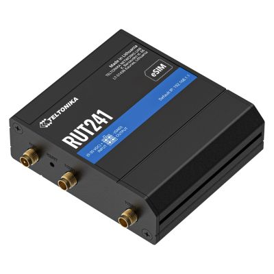 3. Przemysłowy router Teltonika RUT241 eSIM 4G LTE Cat 4, 2x RJ45 100Mb/s