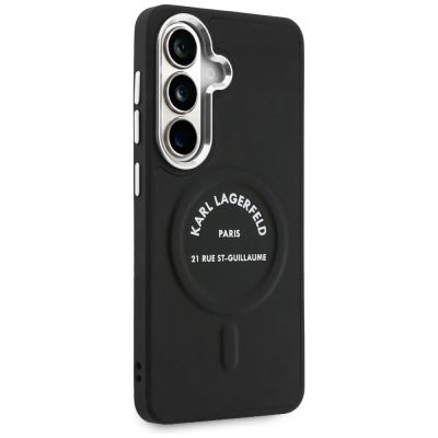 4. Etui Karl Lagerfeld Embossed Ring RSG Logo MagSafe na Samsung Galaxy S26 - czarne