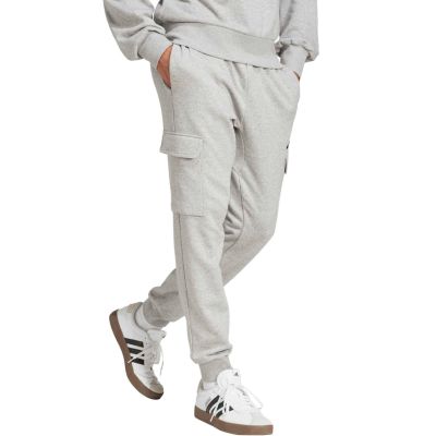 4. Spodnie męskie adidas Essentials Feelcozy Cargo jasnoszare JE3823