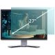 2. Qoltec 51049 Filtr światła niebieskiego 27" | 16:9 | Ochrona wzroku | Anti Glare