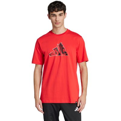 7. Koszulka męska adidas Logo Graphic czerwona JJ3934