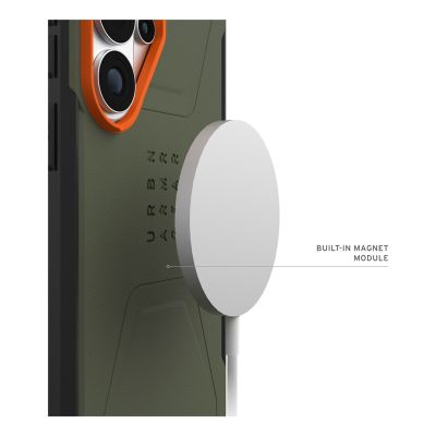 3. Urban Armor Gear Civilian pokrowiec na telefon komórkowy 17,5 cm (6.9") Pomarańczowy, Oliwkowy