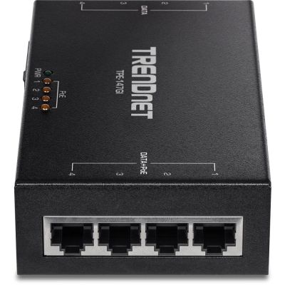 5. Wtryskiwacz TRENDnet POE+ 65W 4-portowy