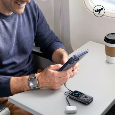 13. Joyroom JR-W19 5W Portable Watch Wireless Charger Black