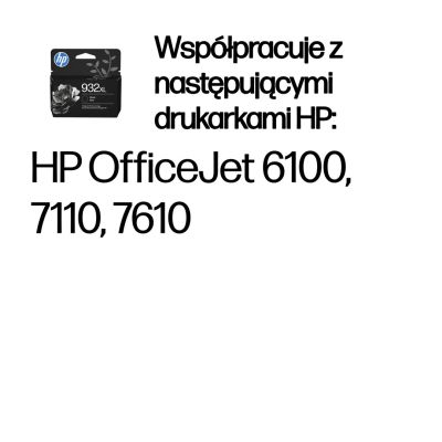17. HP 932XL oryginalny wkład atramentowy czarny XL