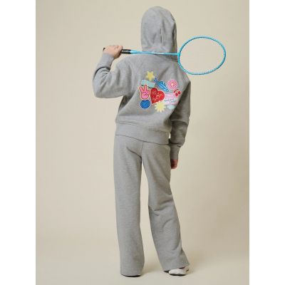 2. Bluza dresowa regular z kapturem dziewczęca 4F 4FJRSS26TSWSF2811-25M
