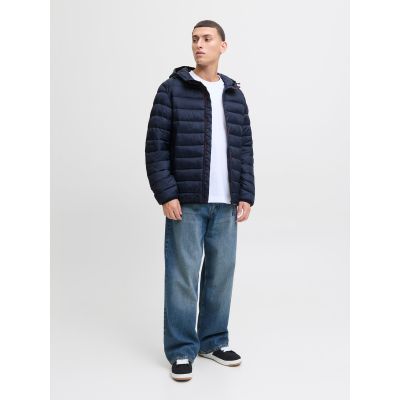 3. Jack&Jones męska kurtka puchowa JJEBRADLEY LIGHT PUFFER HOOD NOOS 12280970 SKY CAPTAIN