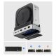 4. Stacja dokująca Orico MiniDock 10w1 z kieszenią na dysk twardy SSD - srebrna