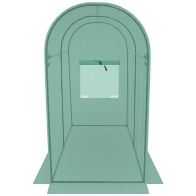 18. SZKLARNIA TUNEL OGRODOWY DWA WEJŚCIA DO POMIDORÓW I OGÓRKÓW 200x100x180CM ZIELONY