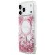 2. Etui Guess Resin Bottom Glitter MagSafe na iPhone 17 Pro Max - różowe