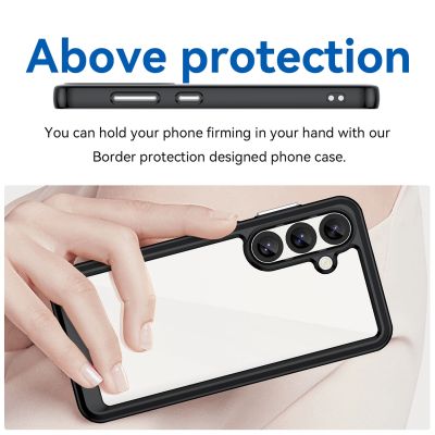 4. Etui Outer Space Case na Samsung Galaxy S25 Edge pokrowiec z elastyczną ramką - czarne