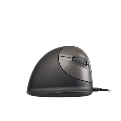 41. Ergonomiczna mysz dla praworęcznych R-Go Pele HE USB duża czarna/srebrna retail