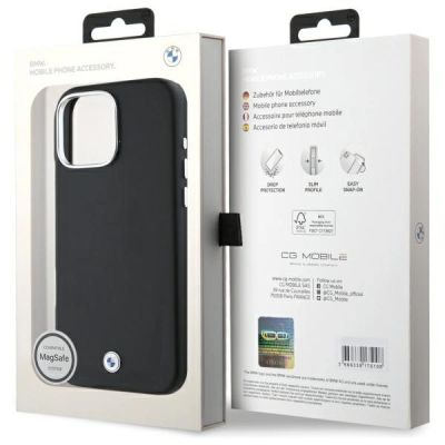 8. Etui BMW Sign Full Wrapped Metal MagSafe na iPhone 16 Pro - czarne