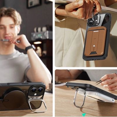 2. Zestaw etui ESR Classic Hybrid Kickstand Halolock MagSafe + Szkło hartowane na iPhone 16 - czarne