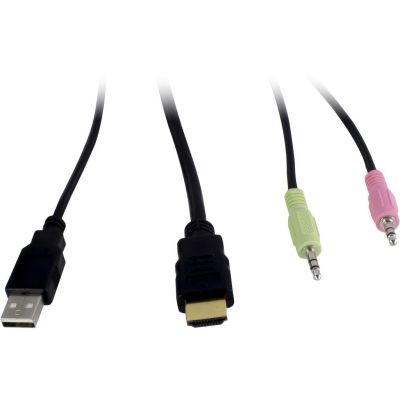4. Inter-Tech AS-21HA HDMI przełącznik KVM Czarny