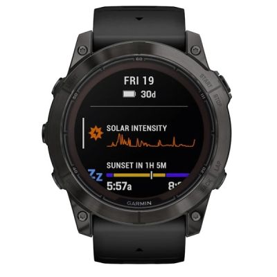 9. Zegarek Garmin Fenix 7X Pro Sapphire Solar Edition, 51mm MIP Black