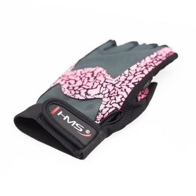 19. Rękawice na siłownię Pink/Gray W HMS RST03 r.L