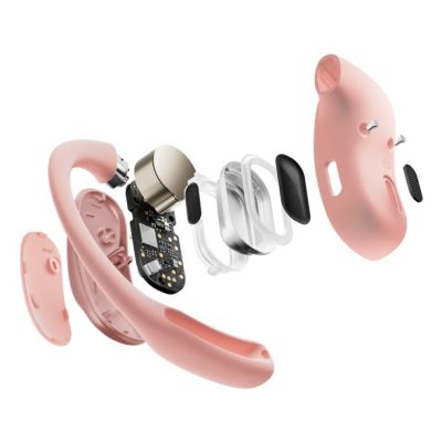 8. Słuchawki bezprzewodowe douszne Shokz OpenFit Air różowe