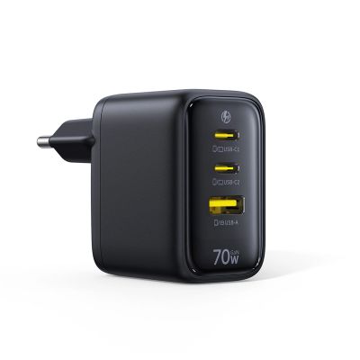 4. Ładowarka sieciowa Baseus EnerFill FE22 70W 2 x USB-C + USB-A - czarna