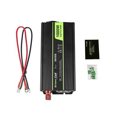 10. GREEN CELL PRZETWORNICA INV09 12V-230V 1000W/2000W CZYSTA SINUSOIDA
