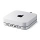 4. Satechi Stand & Hub - podstawka i hub do Mac Mini/Studio (USB-C 3.2, USB-A 3.2, 2x USB-A 3.0, 3,5mm jack, port micro/SD, NVMe/M.2 SATA SSD)