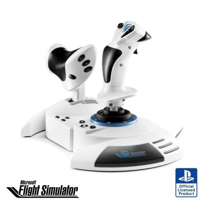 4. Thrustmaster T.Flight Hotas 5 Microsoft Flight Simulator Edition Biały USB Flight Sim Cyfrowy PC, PlayStation 5, PlayStation 4