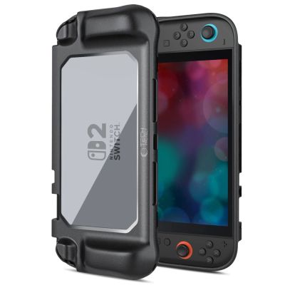 Etui Tech-Protect MagMat na Nintendo Switch 2 - czarno-przezroczyste