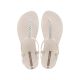 6. Ipanema Sandal Class sandały japonki damskie beżowe z cyrkoniami