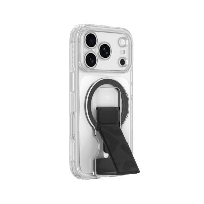 2. Etui AMAZINGTHING Titan Pro Lens Stand Set na iPhone 18 Pro Max z uchwytem magnetycznym i podstawką kompatybilne z MagSafe - przezroczyste