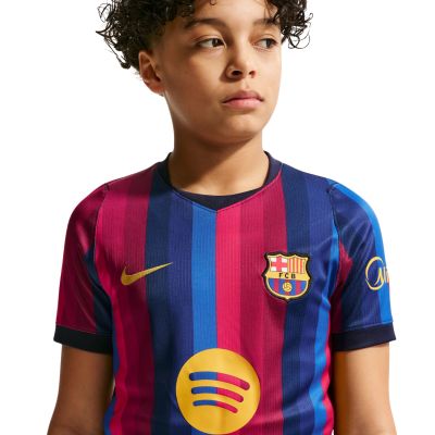 6. Koszulka dla dzieci Nike FC Barcelona 2026/27 Stadium Home bordowo-niebieska II1624 683