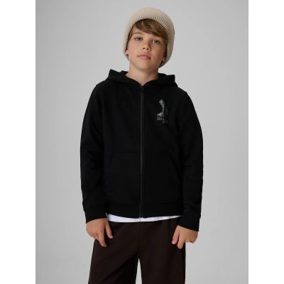 Bluza dresowa regular z kapturem chłopięca 4F 4FJKAW26TSWSM3153-20S