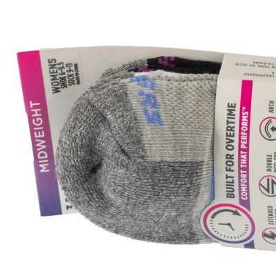 2. Skechers 3pk Work Lowcut Womens Socks S119052-GRBK Szare One size