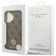 8. Etui Guess 4G Strass Logo MagSafe na iPhone 17 - brązowe