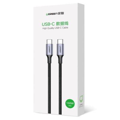 2. Ugreen Kabel US316 90120 USB-C - USB-C PD QC FCP 100W 5A 480Mb/s 3m - szary