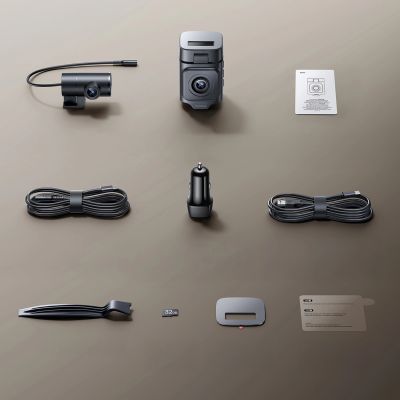 9. Wideorejestrator Baseus PrimeTrip VD1 Pro kamera samochodowa 4K+1080p z akumulatorem - czarny