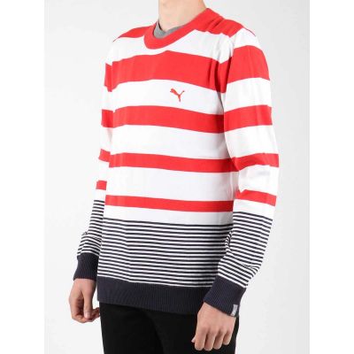 6. Sweter Puma Striped Sailing Sweater 554124-01