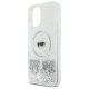 6. Etui Karl Lagerfeld Liquid Glitter Karl Head Magsafe na iPhone 16 - przezroczyste