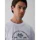 3. T-shirt regular z nadrukiem męski 4F 4FRAW26TTSHM4470-10S
