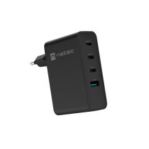 NATEC ŁADOWARKA SIECIOWA RIBERA GAN 3X USB-C 1X USB-A 100W CZARNA