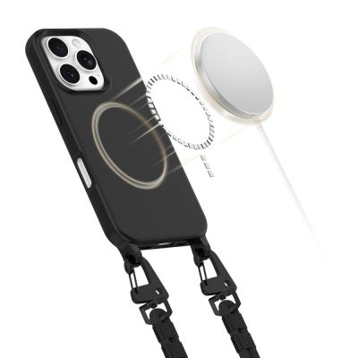 4. Etui Tech-Protect MagNecklace MagSafe ze smyczą na iPhone 16 Pro - czarne